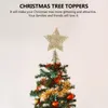 Decorações de Natal Cinco Star Tree Topper Decoração de festa (tamanho grande)