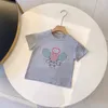 Kids T-shirts Casual Boys Girls Short Sleeves Printed Cotton T Shirts Children Youth Summer Clothes Tops Kid Tees White Black tshirts Round Neck Breathable Clothings