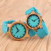 Montres-bracelets Mode De Luxe Imitation Bois Montre Hommes Femmes Simple Casual En Cuir Véritable Horloges Hommes Montres Couple Amoureux Quartz Montre-Bracelet