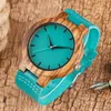 Polshorloges mode luxe imitatie houten horloge mannen vrouwen eenvoudige casual lederen klokken heren heren horloges paar liefhebbers quartz polshorloge