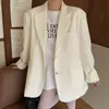 Damskie garnitury Blazers JMPRS SUNIT MARKET KOREBALNY STYL KOREBALNY STYL DZIAŁANIA Casual Suit All Match Fashion Blazer Mujer Office Lady Coat 230311