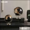 Декоративные предметы статуэток домашнего декора World Globe Retro Map Office Accessories Desk Deskerments География детей образование 211 dhro5