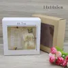 Jewelry Boxes 20pcs DIY GIfts package with window whitekraft jewelry package box cake Packaging For Wedding home party muffin packaging box 230310