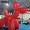3m/4m/5m Hot-salling Wonderful PVC Giant Inflatable Orange Balloon Dog cartoon mascot Model For Park Decoration advertising