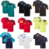 Formula F1 Racing Aston Martin Sets Carlos Sainz Charles Leclerc Set Up Mclaren T-shirt Casual Breathable Summer Car Motorsport Team Jersey Shirts