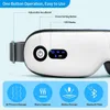 Eye Massager 6D Electric Smart Air Bag Eye Massager Airbag Air Press Eye Care Compres Heated Vibration Bluetooth Music Sleep Mask Massage 230310