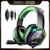 PC Gaming Headset Gamer E1000 USB 7.1 Surround/E1000S 3,5 mm Stereo Wired hörlurar med mikrofon för PS4 Xbox One Laptop