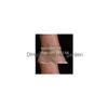 Anklets försäljningsdansare showgirl stretch fot armband 3 rad rhinestone sier pläterade droppleverans smycken dhgarden dhjgm