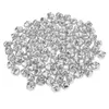 Kerstdecoraties 100 pc's Iron Jingle Bells Hangdoek Charms Diy Crafts Cross Bell Silver