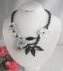 Choker 2023! Afrikansk handgjorda skalblommahalsband 20 "