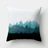 Pillow 45x45cm Geometric Cover Blue Marble Print Polyester Pillowcase Art Car Sofa Waist Throw Case Home Decor