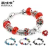 S Pan Family New Fashion Fashion Large Hole Crystal Fild Frown Crown Pingente Bracelet