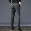 Мужские брюки Mingyu Brand Brand Spring осенние полосы брюки Men Classic Business Elastic Taist
