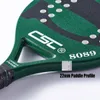 Tennisrackets Professionele koolstof en glasvezel strand tennisracket zachte gezicht tennisracket cover hoogwaardige Padel Racket met tas 230311