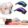 Back Massager Back Massager Magnetotherapy Multi-Level Adjustable Stretcher Waist Neck Fitness Lumbar Cervical Spine Support Pain Relief 230310