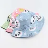 HBP Brim Cartoon Panda Wide Imprimé Réversible Hat de seau Unisexe Panama Pisherman Cap Summer Bob mâle Chapeaux Soleil Femme pour femmes Men P230311