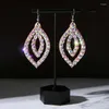 Stage Wear Wholesale Womens Jewelry Stunning Crystal Rhinestone Earrings Sparkling Belly Dance Gypsy Dangle 2 Pairs/Pack