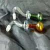 Hookahs New mushrooms long curved pot ,Wholesale Glass Bongs Accessories,