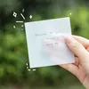 MOHAMM 50/100 Sheets Transparent Waterproof Posted It Sticky Note Pads Notepads Posits for School Stationery Office Supplies