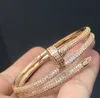 여자 플러스 사이즈 티셔츠 및 패션 팔찌 티셔츠 A Love Bangle Gold Silver Titanium Steel Bracelet