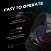 E400 Gaming-Kopfhörer für PC Kabel-Headset Gamer Over-Ear-Kopfhörer mit Mikrofongeräuschstündung für PS4/PS5/Xbox