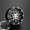 Porte-clés alliage jante modèle porte-clés voiture porte-clés anneau amovible disque de frein longe porte-clés Auto moto pendentif chaînes pour clés