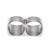 Band Rings Mens Double Finger Ring Fashion Hip Hop Jewelry High Quality Stainless Steel Gold Drop Delivery Dh1Qe