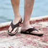Massage Jumpmore Men Flip Flip Flip Summer Slippers Sandalias de playa Fashion Fashion Zapatos Tamaño