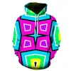 Moletons masculinos CW Brand Men/Women With Hat Hoody Print Color Blocks