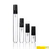 Draagbare heldere lege parfumflessen 2 ml 5 ml 5 ml 10 ml glas parfum spray fles cosmetische containers met verstuiversprayflessen