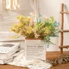 Fleurs décoratives plante artificielle fausse feuille herbe plantes blé pour la maison jardin fête mariage décoration plastique Faux