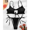 Costume da bagno donna sexy bikini rugoso costume da bagno femminile donna costume da bagno brasiliano imbottito in due pezzi V2795B