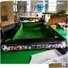 Uppblåsbara studsare Playhouse Swings Playhouse Human Snooker Football/Soccer Table Pool Portable Snookball Funny Indoor Outdoor SPO DHZXB