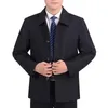 Herrjackor Spring Autumn Casual Mens Overcoat Tjock vindbrytare Lång svart trenchrock Manlig ytterkläder pojkar dike 5xl y835 230311