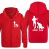 Heren hoodies game over huwelijk slaaf grappige nieuwigheid sweatshirts heren 2023 heren ritssluiting fleece cardigans