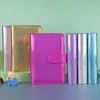 A6 Sparkle Glitter Decors Notebook Binder Assorted Changing Colors los-Leaf Journal Notepad Binder met Magnetic Buckle Course (binnen papier niet inbegrepen)