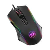N M910 Gaming Mouse 16,8 miljoen RGB -kleur Backlit Comfortabele grip 9 Programmeerbare knoppen12400 DPI voor gamemuizen