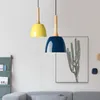 Lámparas colgantes de Color, lámpara colgante Led moderna, lámparas de hierro, luces de madera a la moda, dormitorio, sala de estar, Bar, luminaria, accesorio de iluminación para el hogar