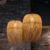 Pendant Lamps Southeast Asian Retro Bamboo Light Handmade Hanging Cafe Living Room Home Decor Restaurant Lighting Fixture