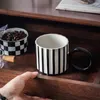 Tasses Tasse en céramique artistique Tasse à café pour tasses à thé Cadeaux personnalisés originaux Cadeau de Noël Drinkware Voyage