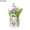 Vases Simple Creative Bag Ceramic Vase Decoration Wedding Gift Indoor Living Room Desktop Flower Arrangement Home