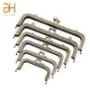 Bag Parts Accessories 5Pcs 8.510.512.5151820.5CM Rectangle Embossing Alloy Metal Kiss Purse Frame Durable Bronze Sewing Clasp For Bag Purse 230311