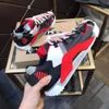 Fashion Best Top Quality real leather Handmade Multicolor Gradient Technical sneakers men women famous shoes Trainers size35-46 M KJK rh7000005