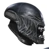 Parti Maskeleri Film Alliens vs Predator Mask Cosplay Cosplay Kostüm Uzaylı Anten Korku Yarım Latex Plans Cadılar Bayramı Drop Teslimat Ev DHXHT