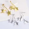 Dangle Earrings Star Design Gold Silver Plated Earring Punk Statement For Women 2023 Long Shape Party Ear Ring Wholesale