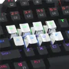 N OEM -profilelektropläterad metallstruktur KeyCap Backlight KeyCap för Cherry MX Mechanical Gaming Keyboard Silver Keycaps