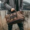 Stuff Sacks Mode Vintage Casual Hommes Sacs De Voyage Mâle En Plein Air Grande Capacité Sac Toile Sacs À Main Duffle Bag Weekender Sac Voyage Homme 230311