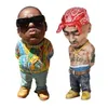 Estatuetas de objetos decorativos Mini ornamentos de resina Hip Hop Engraçado Rapper Bro Conjunto de estatuetas para decoração de casa ao ar livre para festas Dhvjc