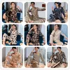 Slaapkleding voor heren Spring en herfst Satin Silk Pyjamas Set Long Sleeve broek Heren Pyjama's Pyjamas Casual Home Clothing Pyjama Hombre 230330