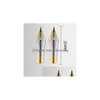 Fontänpennor Ny Kicute 5st/pack Iraurita Foutain Pen Nib Gold 0 5mm Medium Ersättningsföretag Drop Delivery DHGGH